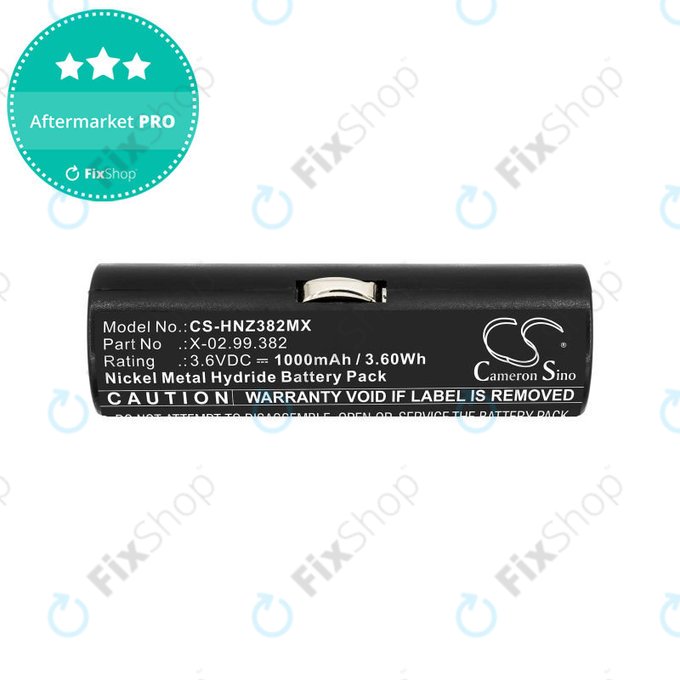 Batteria per Heine Ophthalmoscope Beta 200, X-02.99.382, Ni-MH, 1000mAh, 3.6V, HQ