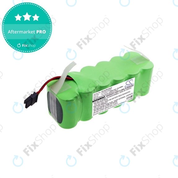 Batteria per Ecovacs Deebot CR120, KK-8, X500, LP43SC2000P, Ni-MH, 2000mAh, 14.4V, HQ