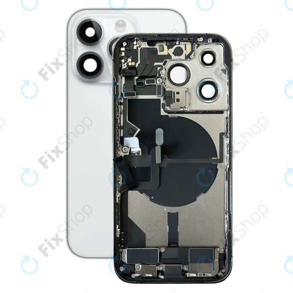 Scocca posteriore con piccoli componenti per iPhone 14 Pro, Silver