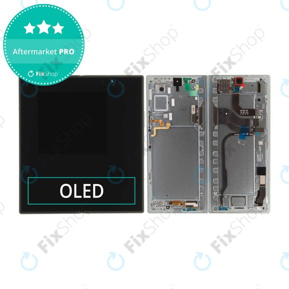 Schermo OLED per Samsung Z Fold 7 F966B, Mint, Vetro touch con cornice