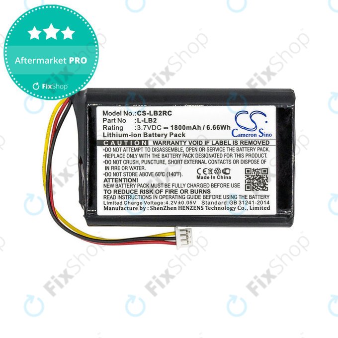 Batteria per Logitech MX1000, L-LB2, Li-Ion, 1800mAh, 3.7V, HQ