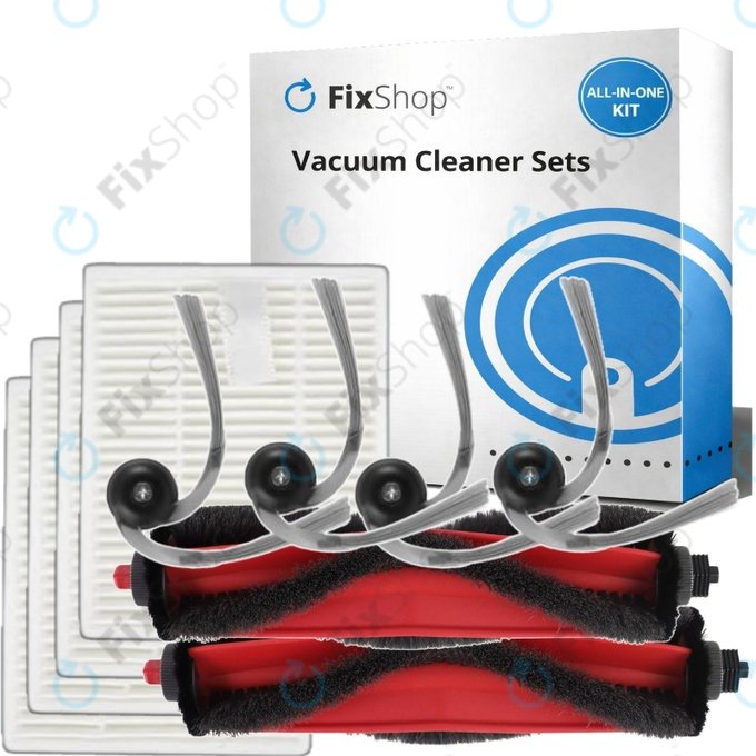 Set di ricambi per Xiaomi Roborock Q7 M5, Q7 M5+, Q7 L5, Q7 L5+ (2x spazzola principale, 4x filtro, 4x spazzola laterale)