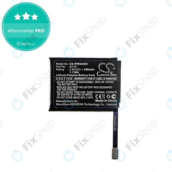 Batteria per Apple Watch 5 44 mm, 290mAh, Li-Pol, 3.82 V, A2181, HQ