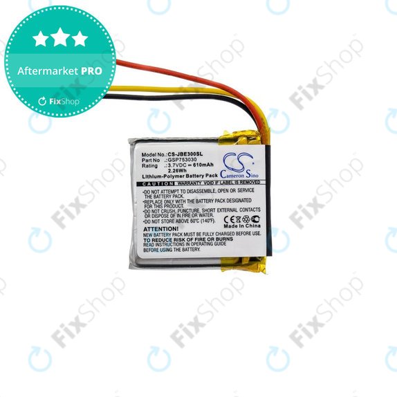 Batteria per JBL Everest Elite 300, E45BT, E55BT, Live 650BT NC, GSP753030, Li-Pol, 3.7V, 610mAh, HQ