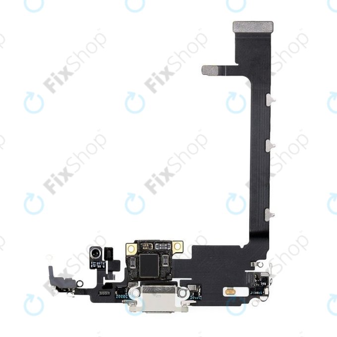 Connettore di ricarica + cavo flex per Apple iPhone 11 Pro Max, Silver