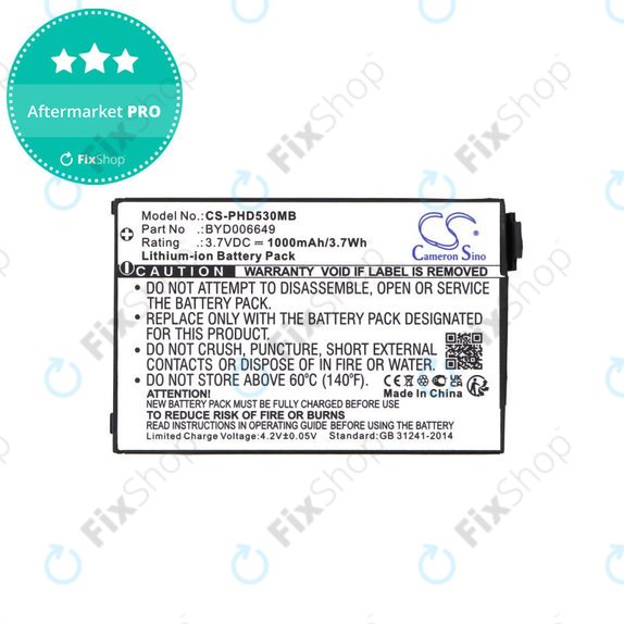 Batteria per Philips Avent Eco SCD535 DECT, BYD001743, Li-Ion, 1000mAh, 3.7V, HQ