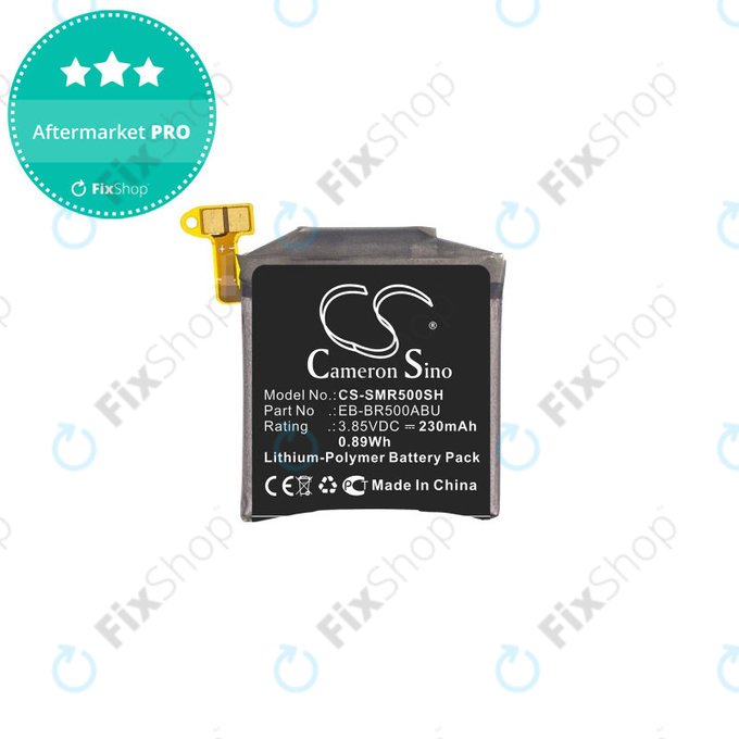 Batteria per Samsung Galaxy Watch Active R500, 230mAh, Li-Pol, 3.85 V, EB-BR500ABU, HQ