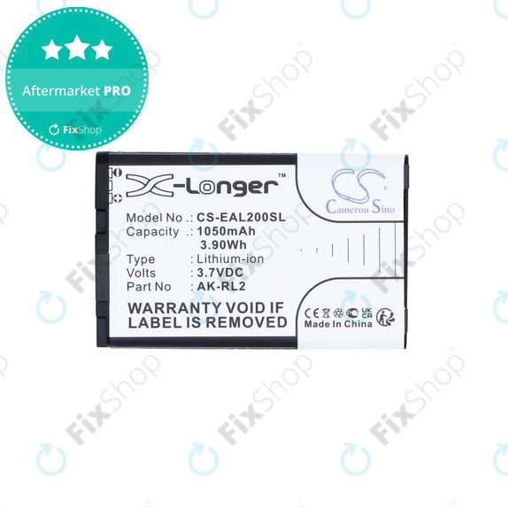 Batteria per Emporia Essence Plus, Talk comfort, V20, AK-RL2, Li-Ion, 3.7V, 1050mAh, HQ