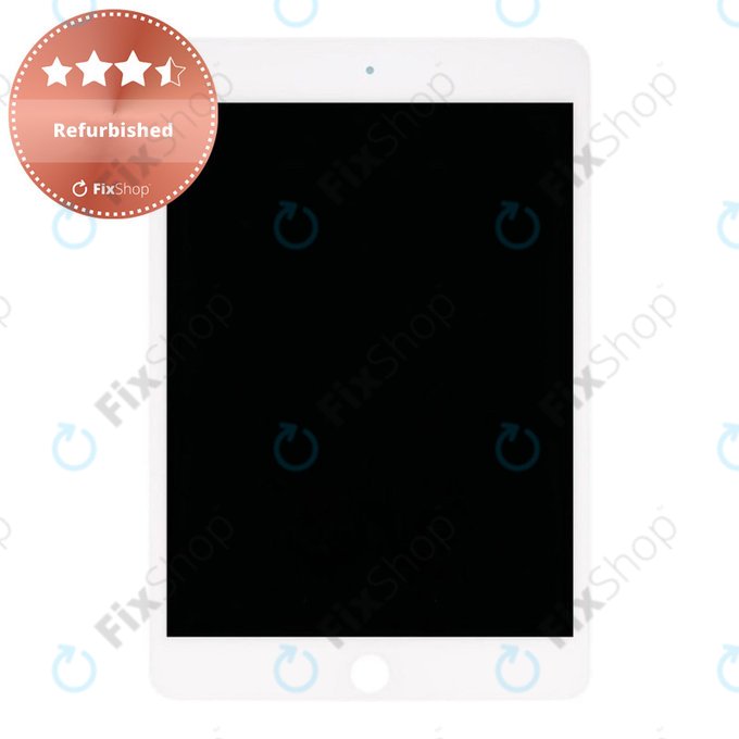 Schermo LCD per iPad Mini 5, White, Vetro touch senza cornice, Refurbished