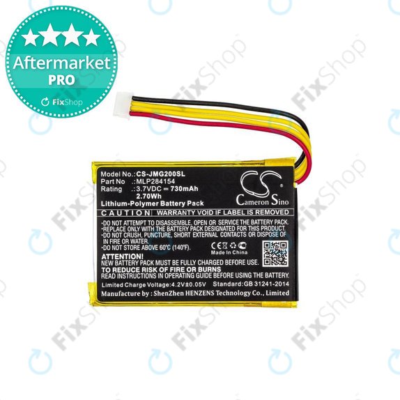 Batteria per JBL Go 2, Li-Pol, 730mAh, HQ