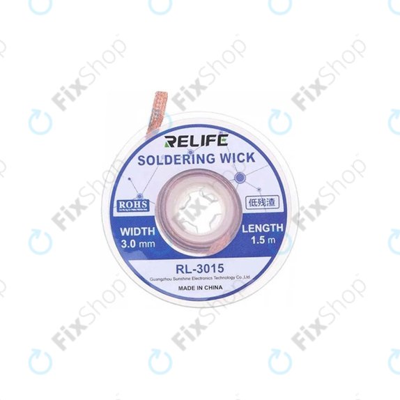 Treccia dissaldante potente 3 mm, Relife RL-3515