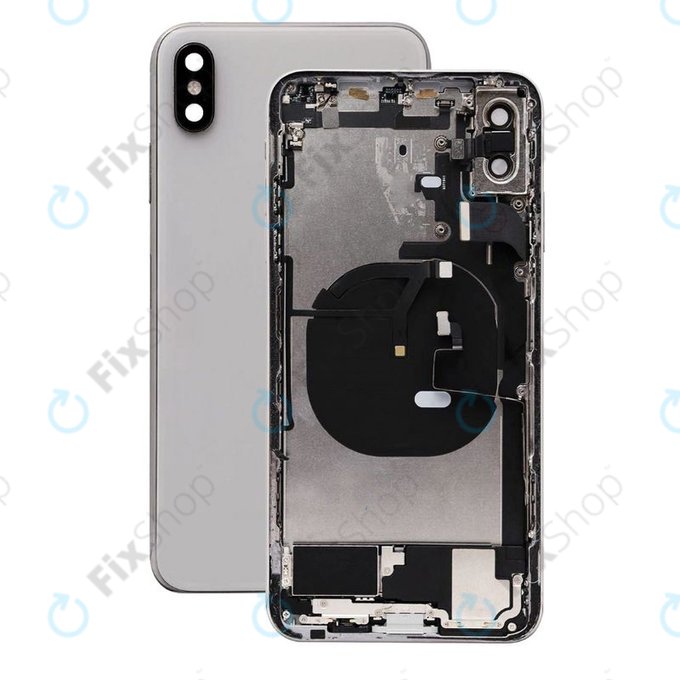 Scocca posteriore con piccoli componenti per iPhone XS Max, Silver
