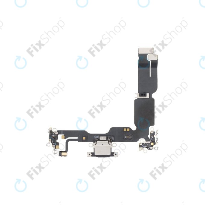 Connettore di ricarica con Cavo flex per iPhone 15 Plus, Black