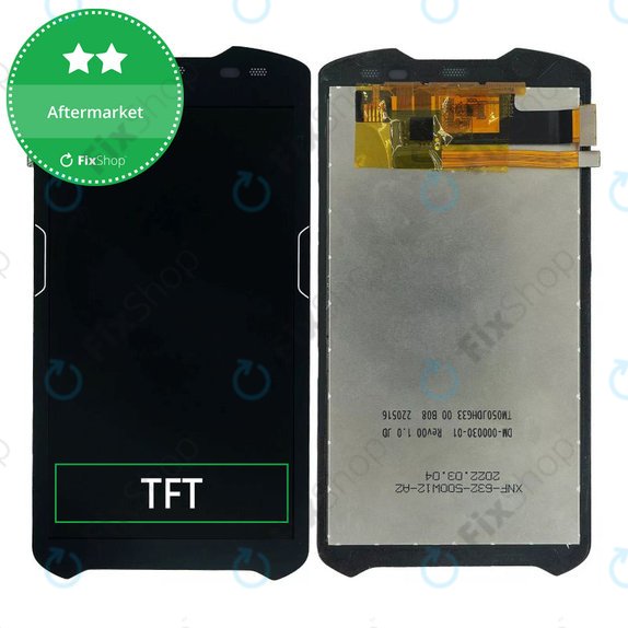 Schermo LCD per Zebra TC51, TC56, senza foro, vetro touch senza cornice