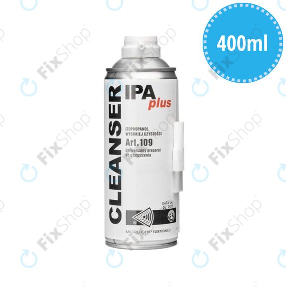 Spray detergente con spazzola Isopropanolo 100% 400ml, Cleanser IPA Plus