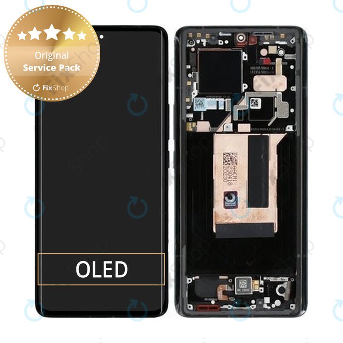 Schermo per Xiaomi 13 Ultra, Black, Vetro touch con cornice, 56000600M100, Genuine Service Pack
