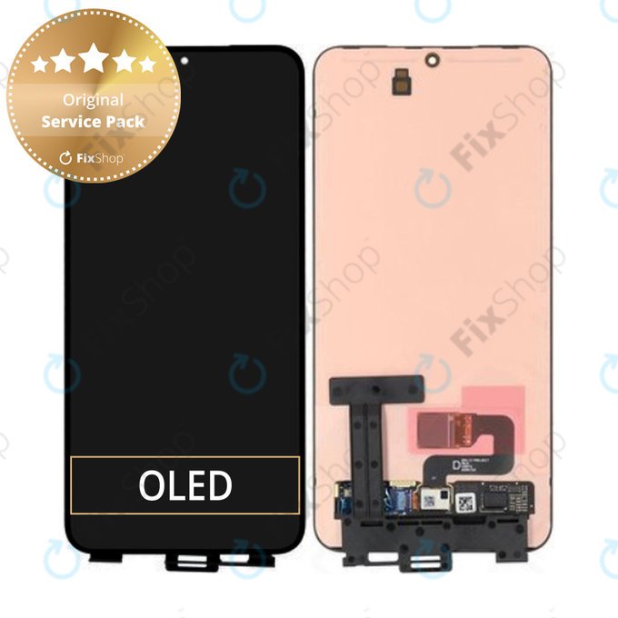Schermo per Samsung S23 Plus S916B, Vetro touch senza cornice, GH82-31249A, Genuine Service Pack