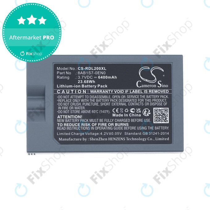 Batteria per Ring Video Doorbell 2, 3, 4, 8AB1S7-0EN0, Li-Ion, 6400mAh, 3.7V, HQ