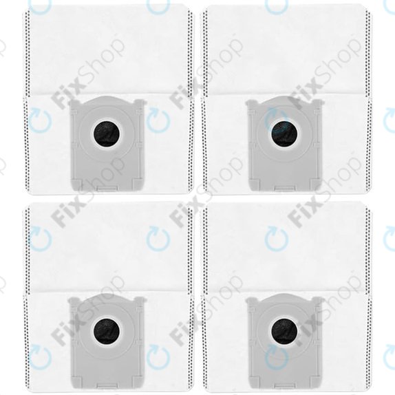 Sacchetto per aspirapolvere, 4 pz. per Ecovacs Deebot T30c, T50-series, T80-series, X8-series, X9 Pro-series