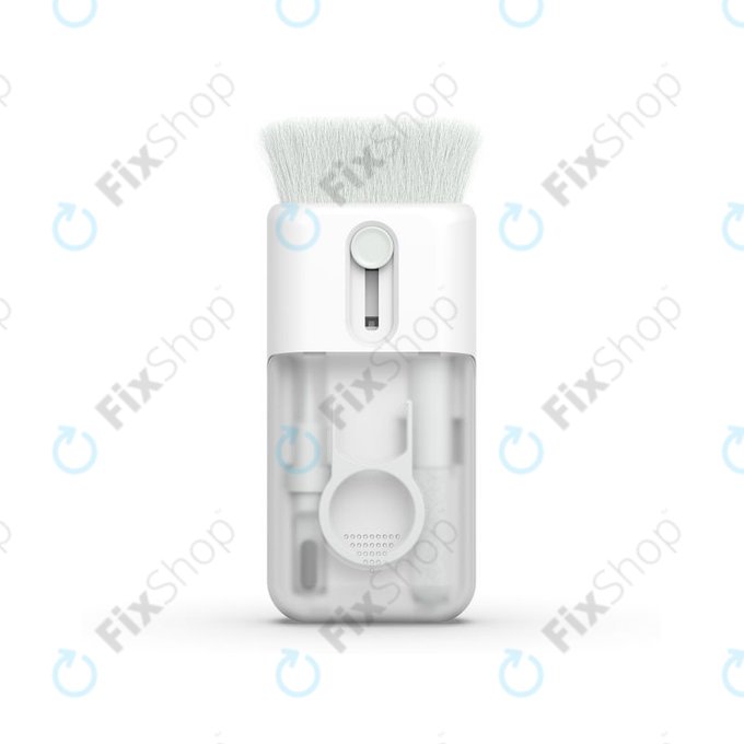Kit di spazzole multifunzione con panno ed estrattore per tasti 6in1