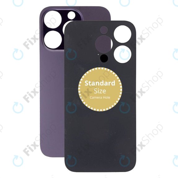 Vetro scocca posteriore per iPhone 14 Pro, Deep Purple
