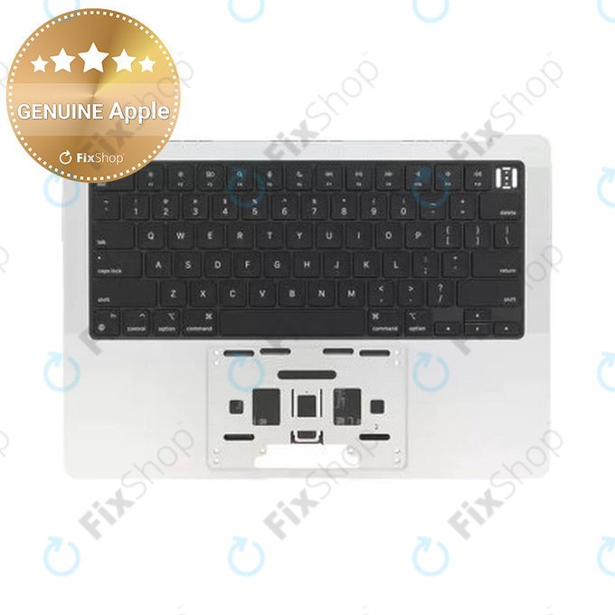 Top case con tastiera US e batteria per MacBook Pro 14", A3185 (2024), Silver, 661-50211, Genuine Apple