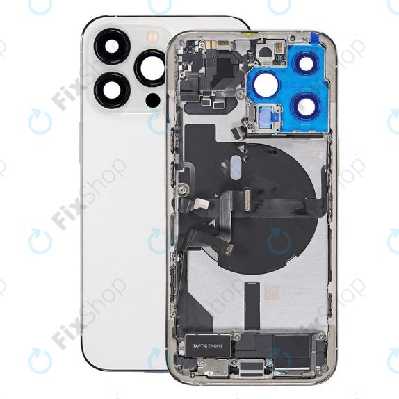 Scocca posteriore con piccoli componenti per iPhone 13 Pro, Silver