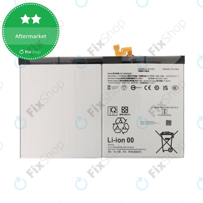 Batteria per Samsung Galaxy Tab S10+ X820, X826B, EB-BX828ABE, 10900mAh