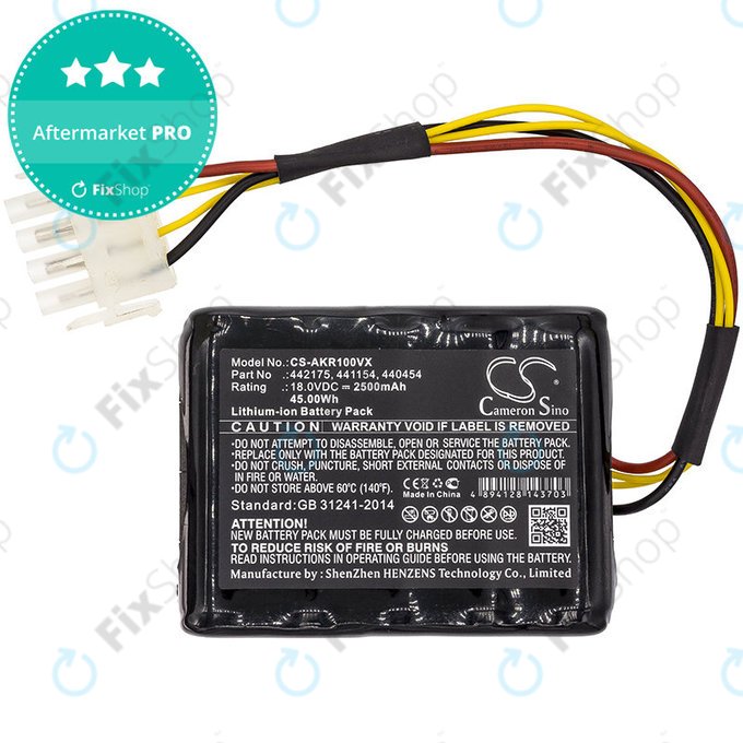 Batteria per Al-Ko Robolinho 100, Al-Ko Robolinho 110, 440454, Li-Ion, 2500mAh, 18V, HQ