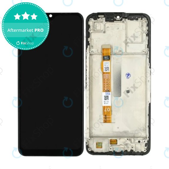 Schermo OLED per Vivo Y55, Starlight Black, Vetro touch con cornice
