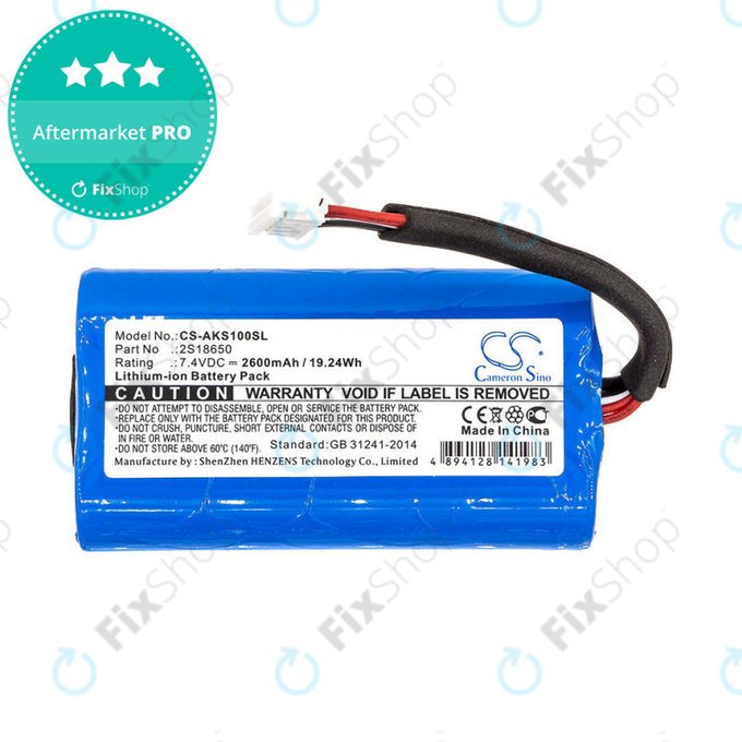 Batteria per Anker Soundcore Boost, 2S18650, Li-Ion, 2600mAh, 7.4V, HQ