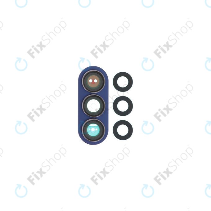 Lente fotocamera posteriore con frame per Samsung Z Fold 7 F966B, Blue Shadow