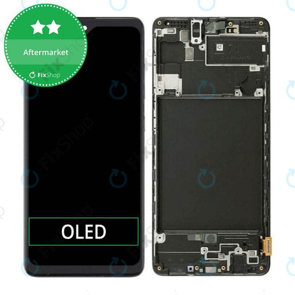 Schermo OLED per Samsung A71 A715F, Vetro touch con cornice, Pannello piccolo
