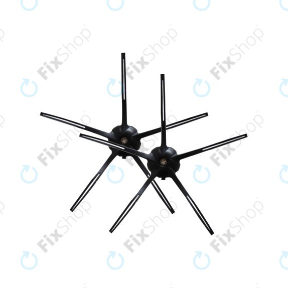 Spazzola laterale Black 2 pz per Xiaomi Roborock S4, S5 Max, S6, S6 MaxV, S6 Pure, S7, S7+, S7 MaxV, S7 Pro Ultra, Q7, Q7+, Q7 Max, Q7 Max+, T7S Plus, E4, E5, T4, T6, Xiaowa E3