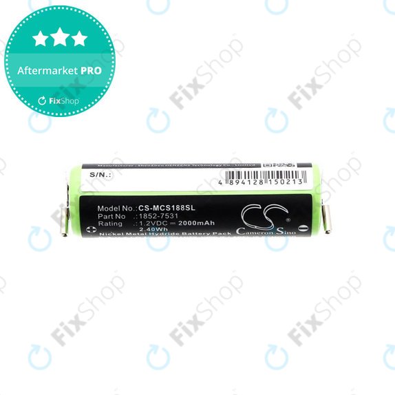 Batteria per Moser Easy Style 1881, 1852-7531, Ni-MH, 2000mAh, 1.2V, HQ