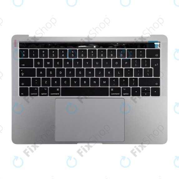 Top case con tastiera UK, microfono, trackpad e altoparlanti per MacBook Pro 13" A1706 (Late 2016 - Mid 2017), Space Gray