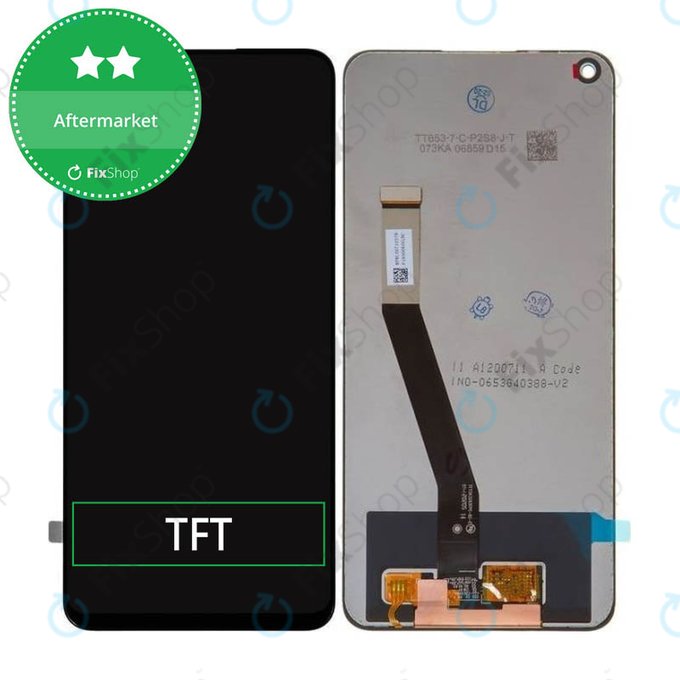 Schermo LCD per Xiaomi Redmi Note 9, Vetro touch senza cornice