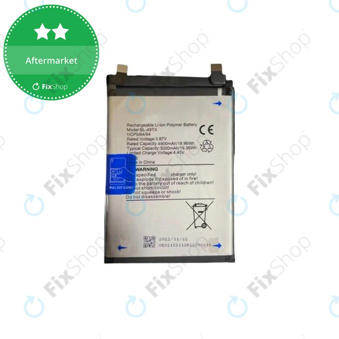Batteria per Infinix Note 30 5G X6711, 5000mAh