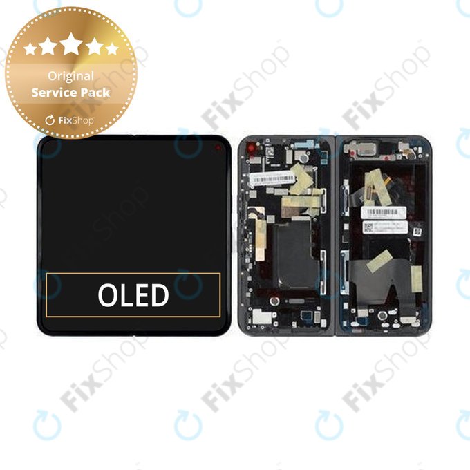Schermo per Google Pixel 9 Pro Fold, interno, Obsidian, Vetro touch senza cornice, G949-00903-00, Genuine Service Pack