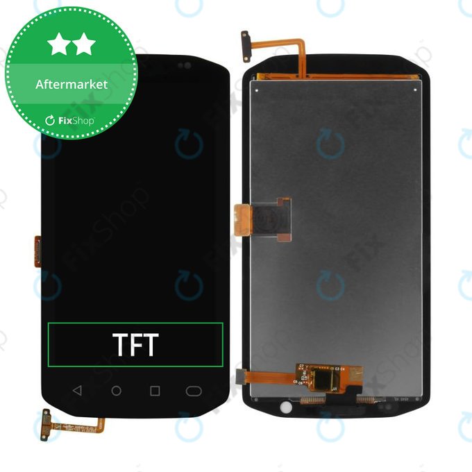 Schermo LCD per Zebra TC70, TC72, TC75, TC77, con foro, vetro touch senza cornice