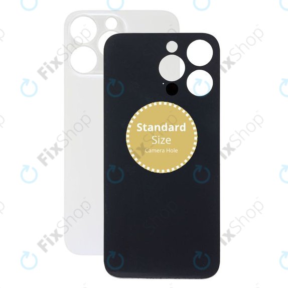 Vetro scocca posteriore per iPhone 14 Pro Max, Silver