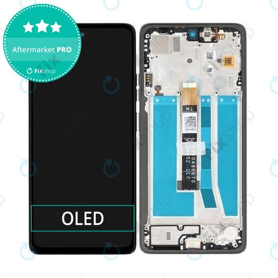 Schermo per Motorola Moto G75 5G XT2437-2, Black, Vetro touch con cornice