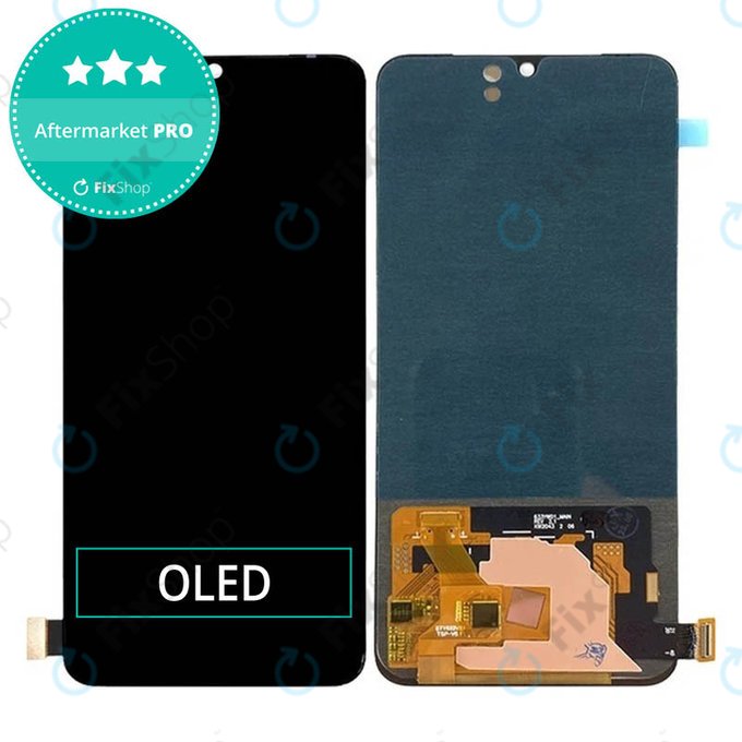 Schermo OLED per Vivo V21 5G V2050, Vetro touch senza cornice