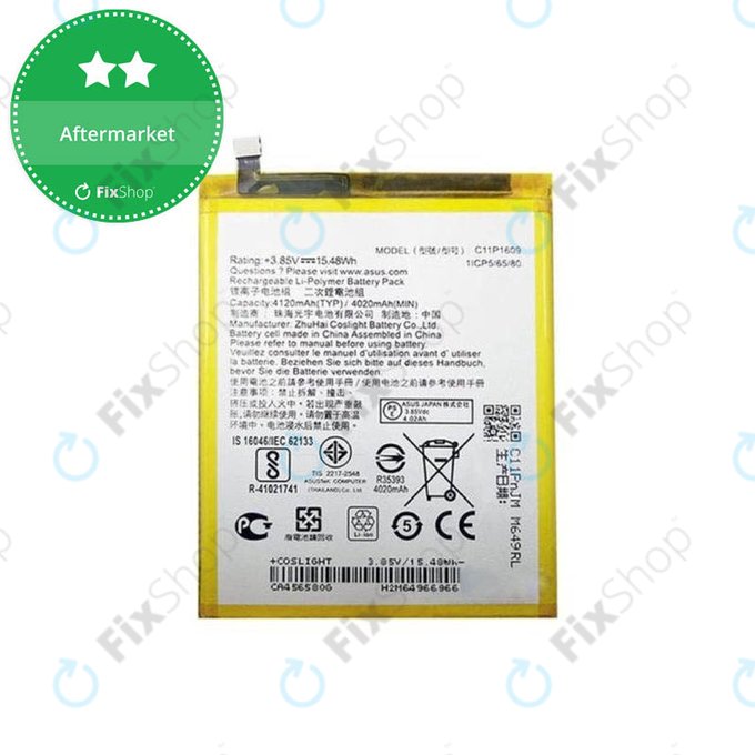 Batteria per Asus Zenfone 3 Max ZC553KL (X00DD), C11P1609, 4120mAh