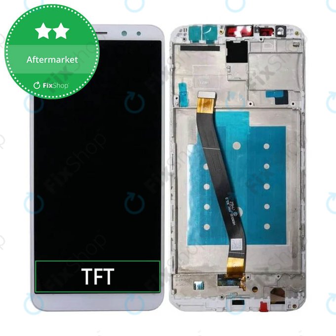 Schermo per Huawei Mate 10 Lite, White, Vetro touch con cornice
