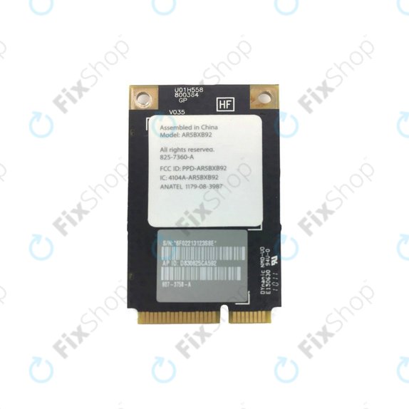 Scheda di rete wireless AirPort AR5BXB92 per iMac 21.5" A1311 (Late 2009 - Mid 2010), 27" A1312 (Late 2009 - Mid 2010)
