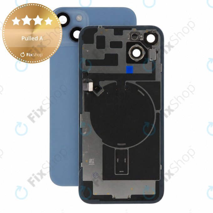 Vetro scocca posteriore per iPhone 14 Plus, Blue, Pulled A