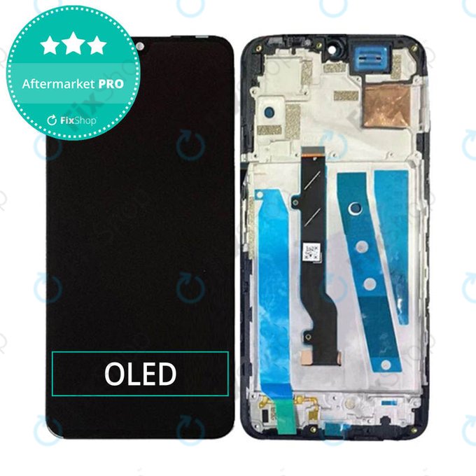 Schermo OLED per Infinix Note 12, Vetro touch con cornice, Force Black