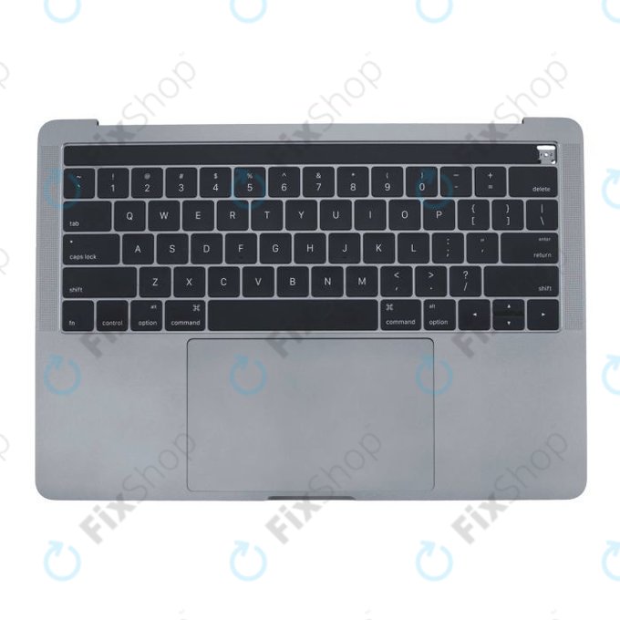 Top case con tastiera US, microfono, trackpad e altoparlanti per MacBook Pro 13" A1706 (Late 2016 - Mid 2017), Space Gray
