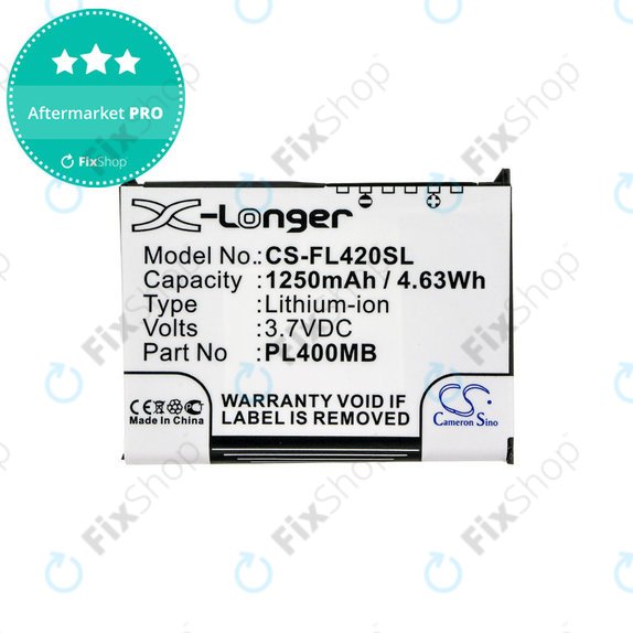 Batteria per Fujitsu Siemens Loox N560, N520, N500, 420, 410, PL400MB, Li-Ion, 1250mAh, 3.7V, HQ